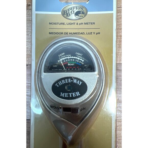 Hampton Bay Three-Way Moisture Light & pH Meter For Gardening & Soil Testing - Picture 2 of 2